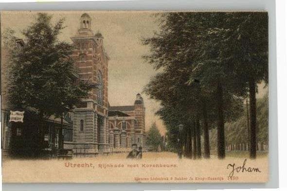 Utrecht, Rijnkade met Korenbeurs S.Bakker Nr 1490 zie info