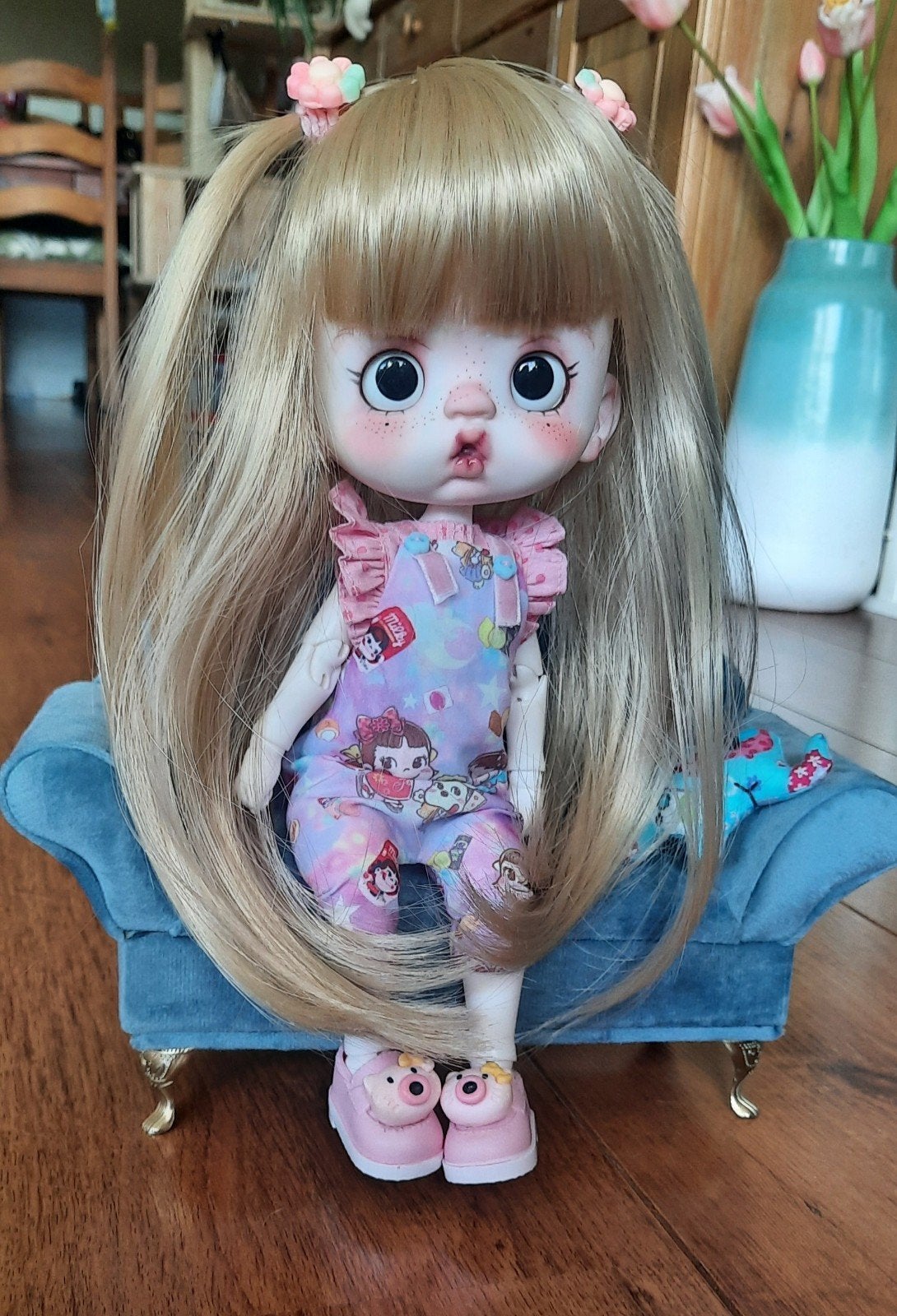 Bjd 1/6, nieuwe big head doll, fullset ., Verzamelen, Poppen, Nieuw, Pop, Ophalen of Verzenden