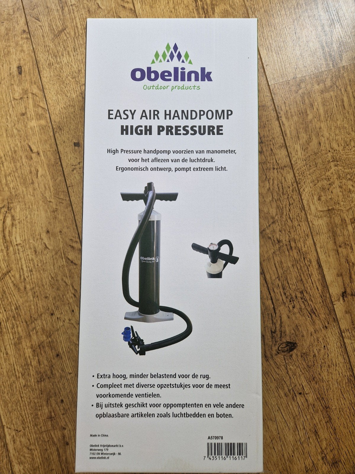 Handpomp, high presure Obelink *NIEUW*, Ophalen, Nieuw