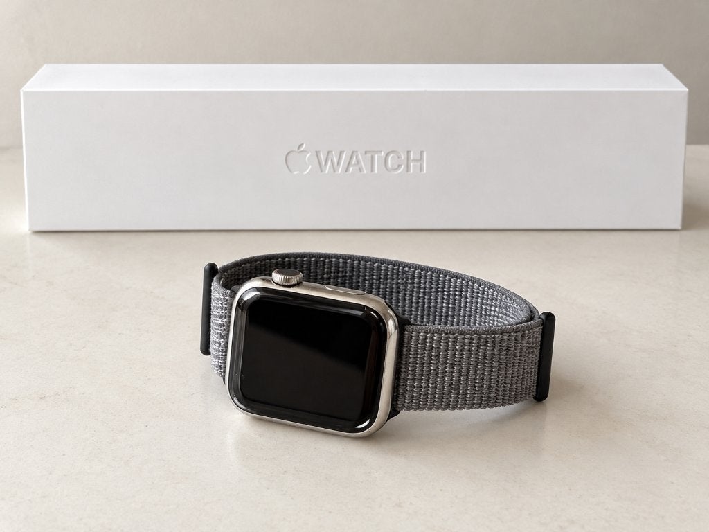 Apple Watch Series 7 – 45 mm RVS – GPS + Cellular, Gebruikt, IOS, Ophalen of Verzenden, Waterdicht
