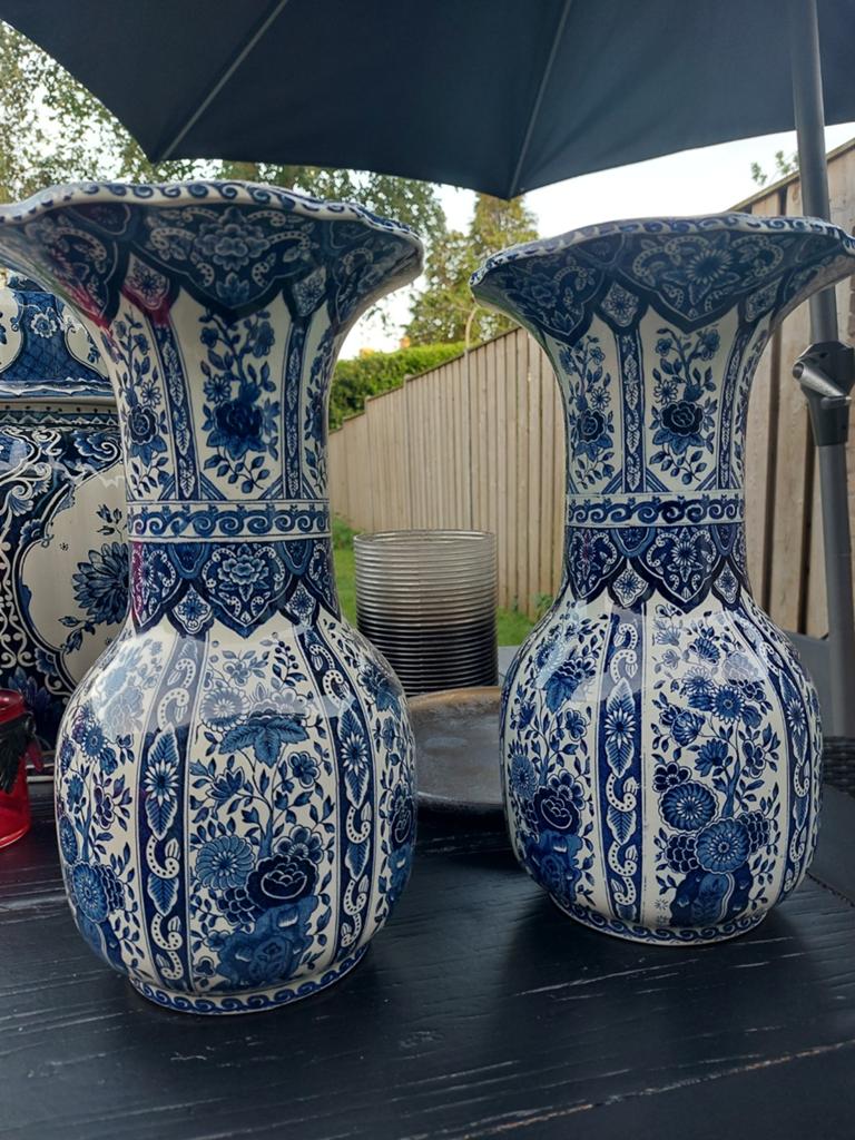 Delfts vintage trompetvazen v Bosch Royal Sphinx Holland, Antiek en Kunst, Antiek | Vazen, Ophalen