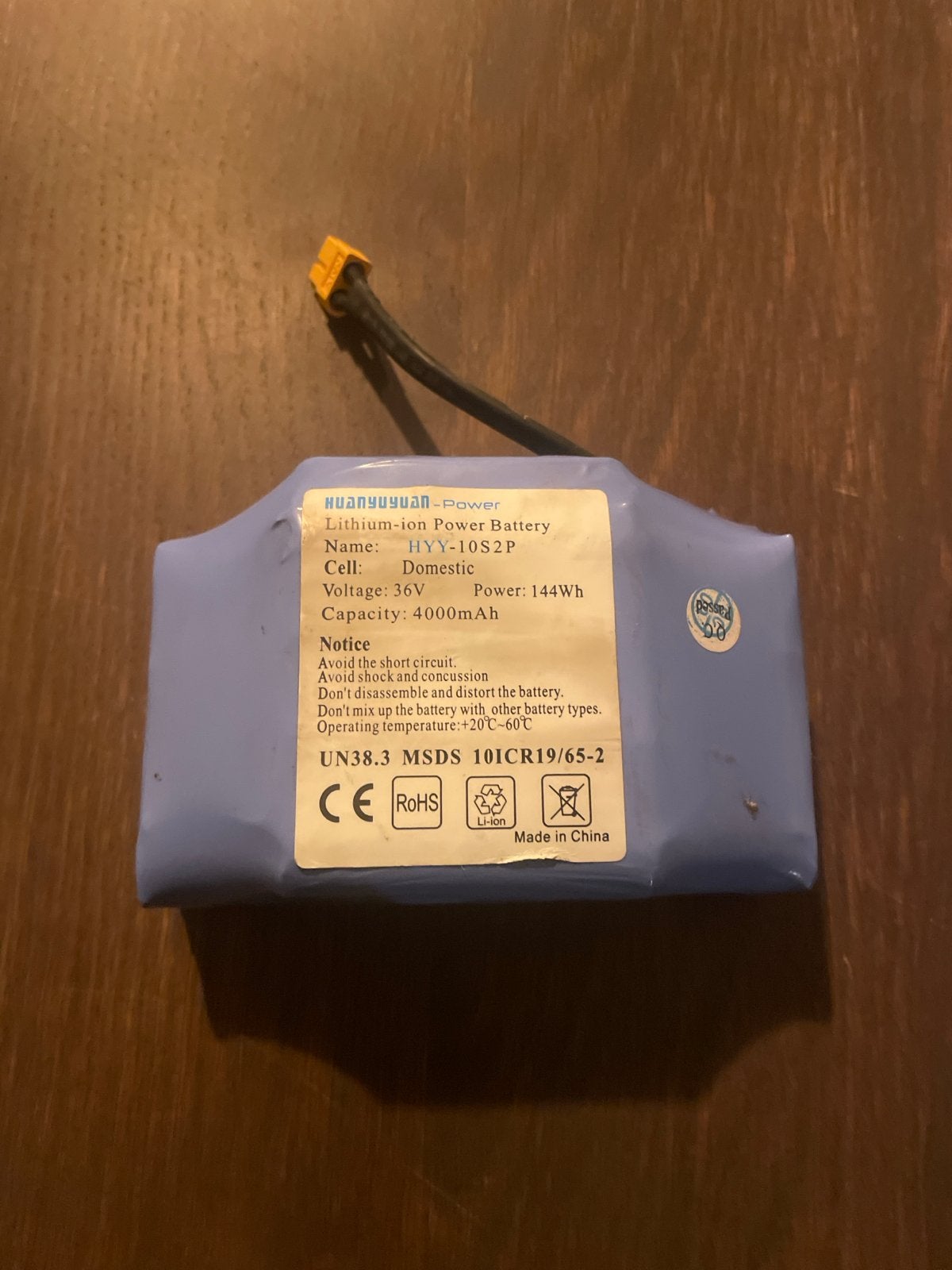 Hoverboard/Drift Trike Accu - 36V 4000mAh, Gebruikt