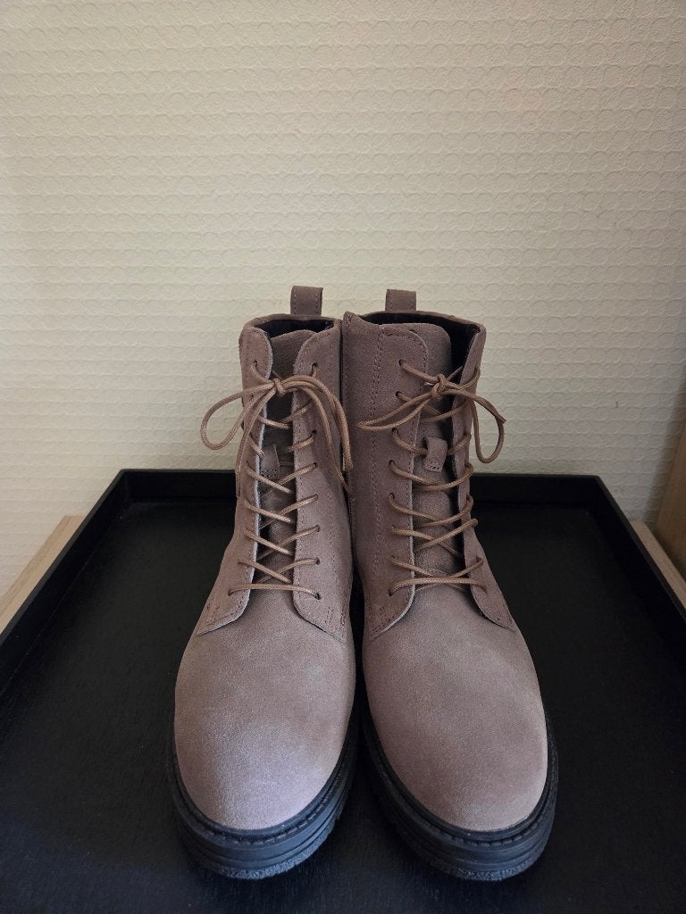 Solidus veterschoen/boots taupe mast 38.5/39, Overige kleuren, Solidus, Overige typen, Nieuw