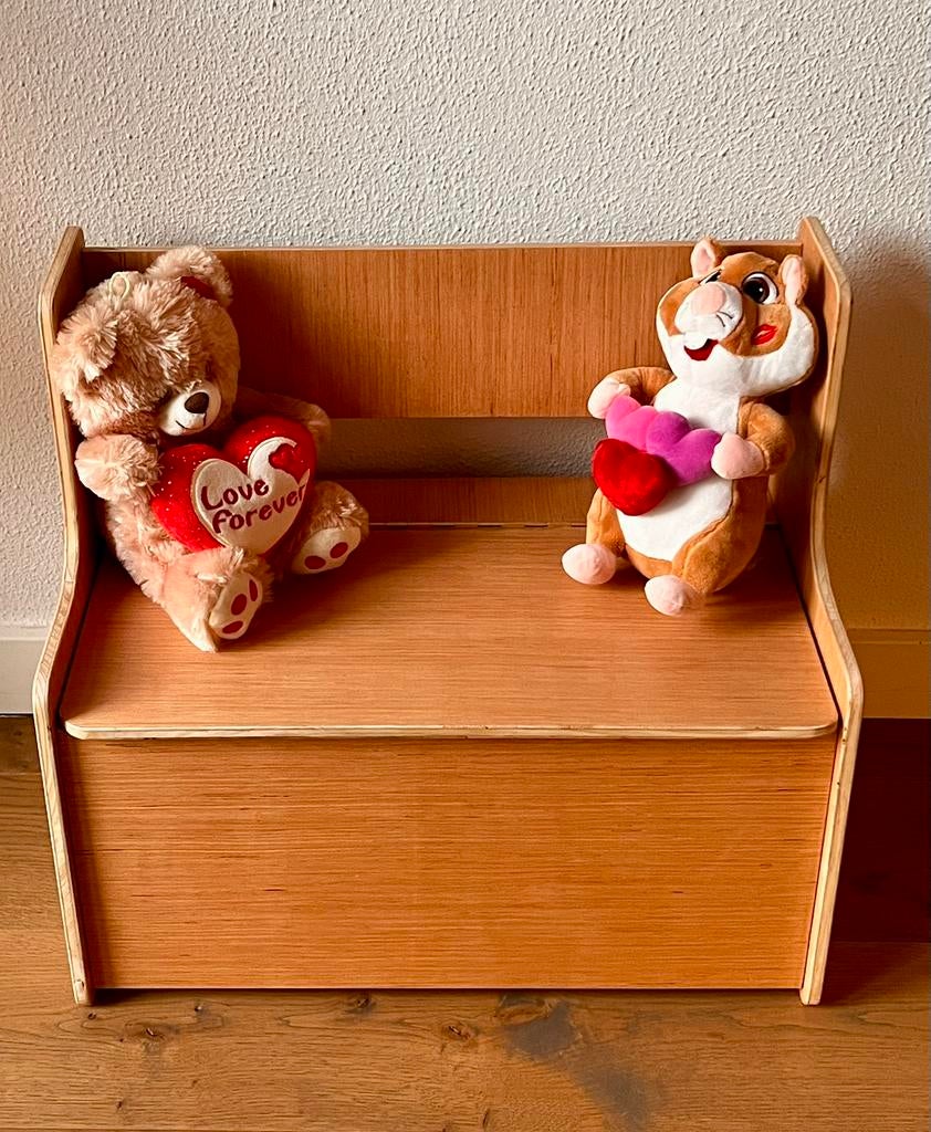 Opberg bankje montessori met klep, Ophalen of Verzenden, Nieuw, Overige typen