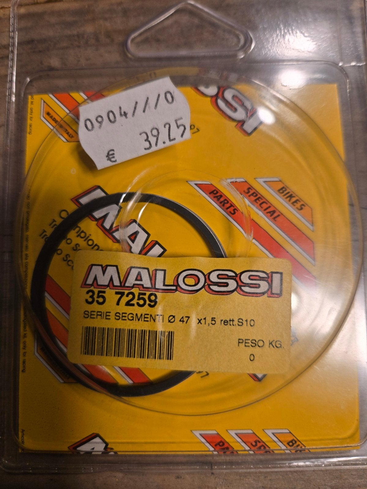 Malossi Verchroomde Zuigerveren 47mm 1.5mm voor Ciao/Citta, Ophalen of Verzenden