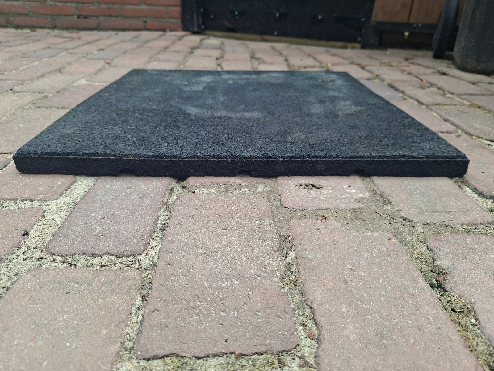 Rubberen tegels 50x50x2 cm - 6 stuks, Ophalen, Gebruikt, Rubber, Minder dan 5 m²