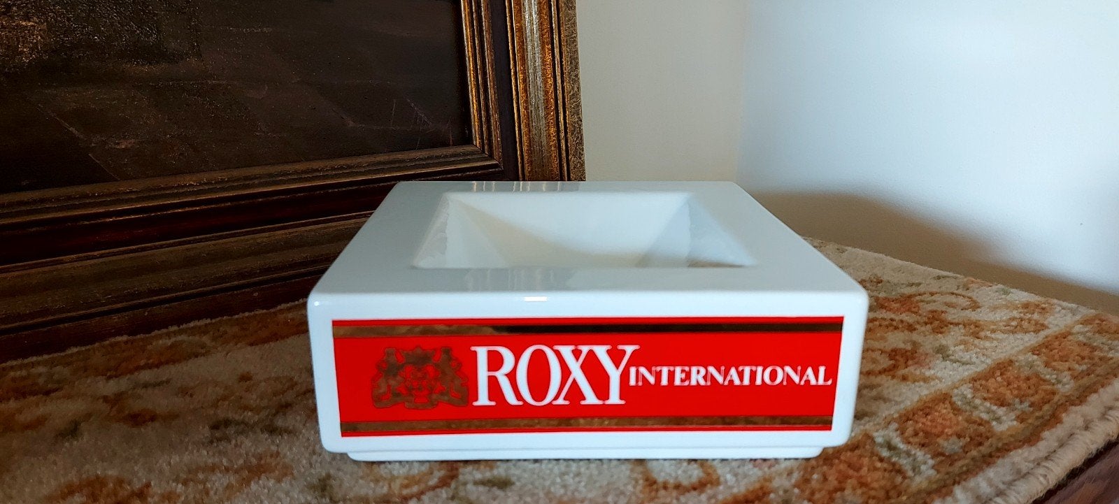 Supermooie! Grote asbak "Roxy sigaretten", Ophalen, Asbak