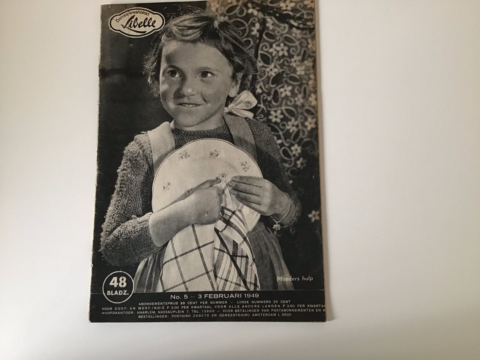 Verzamelen Vintage : Libelle februari 1949, Ophalen of Verzenden, 1940 tot 1960, Tijdschrift
