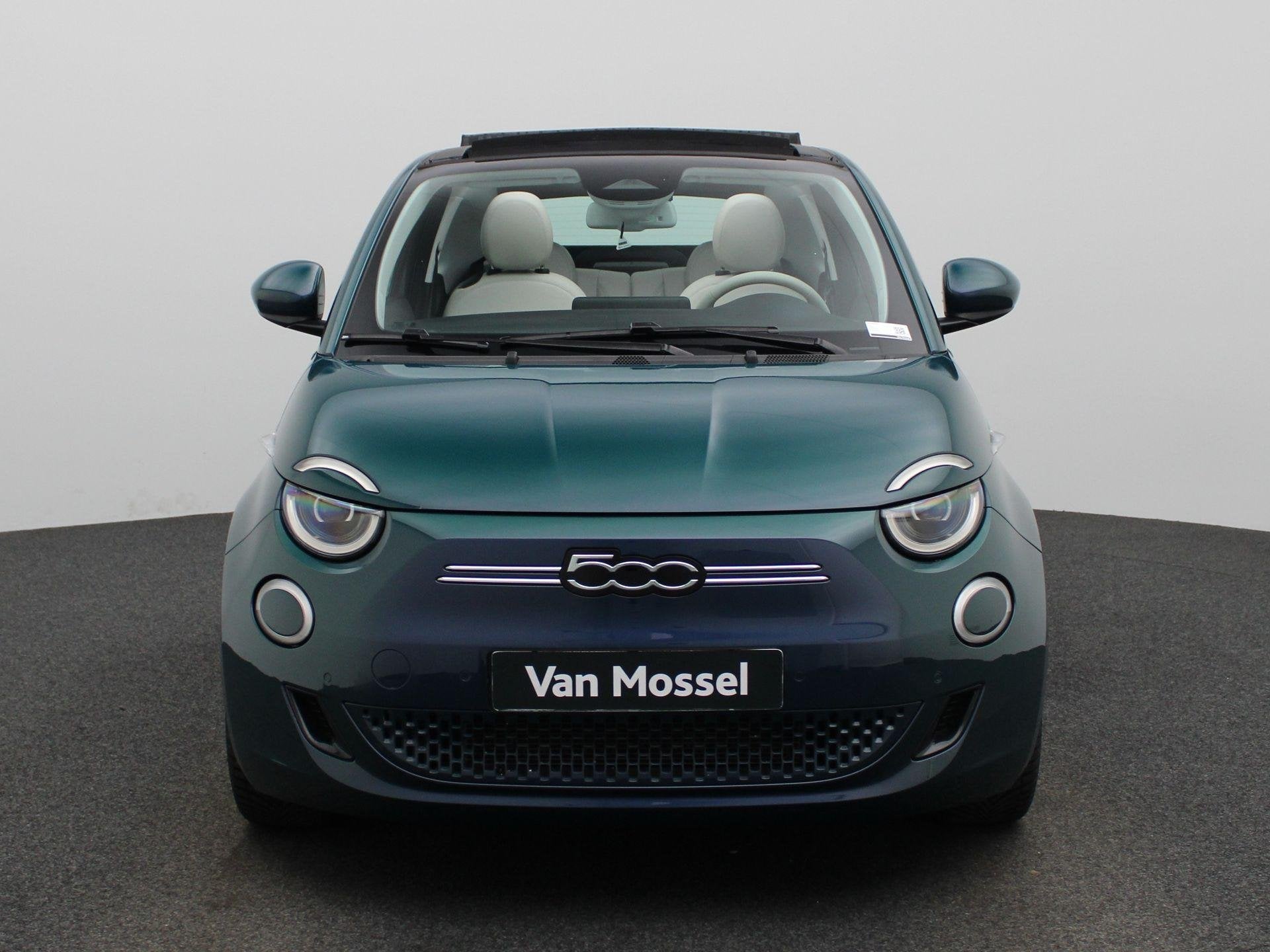 Fiat 500C 500e 42 kWh La Prima | WORDT VERWACHT | APPLE CARP, Auto's, 12 maanden, Stof, Gebruikt, 118 pk