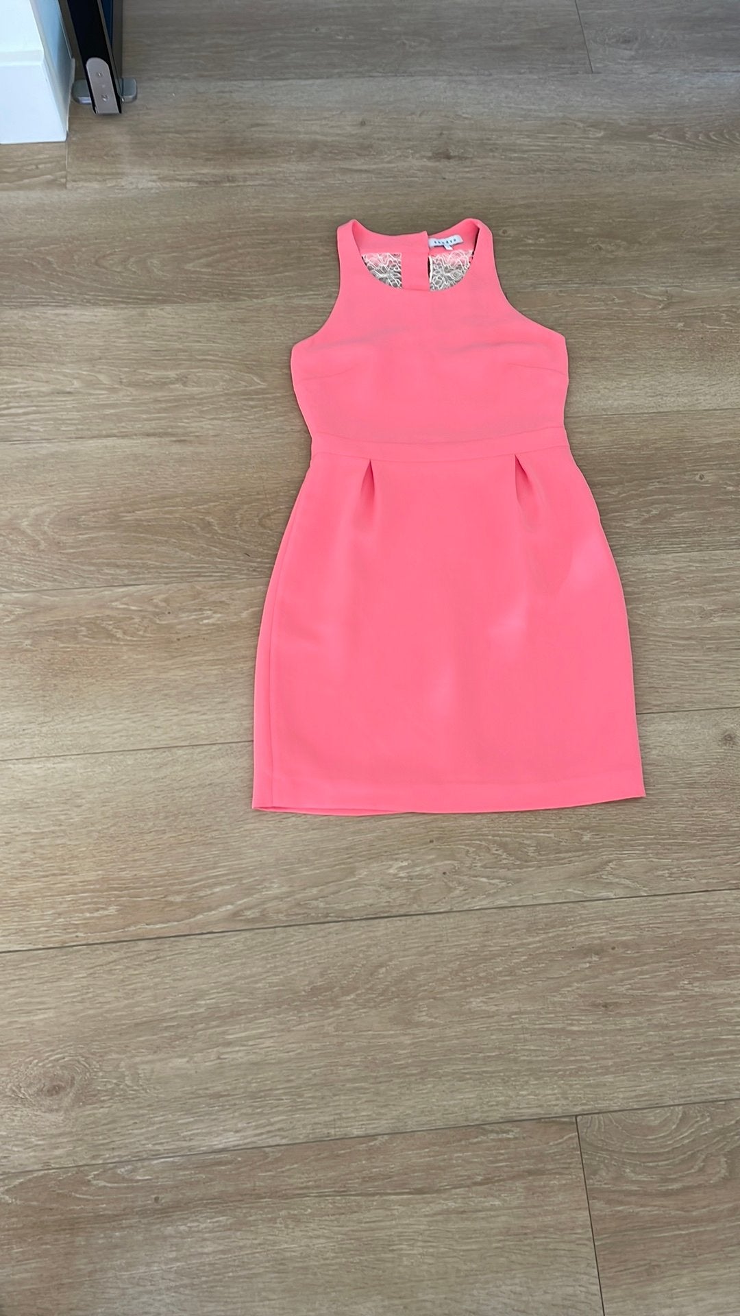 Roze jurk van Sandro, mt 1, XS/S, Kleding | Dames, Verzenden, Gedragen, Maat 36 (S), Roze