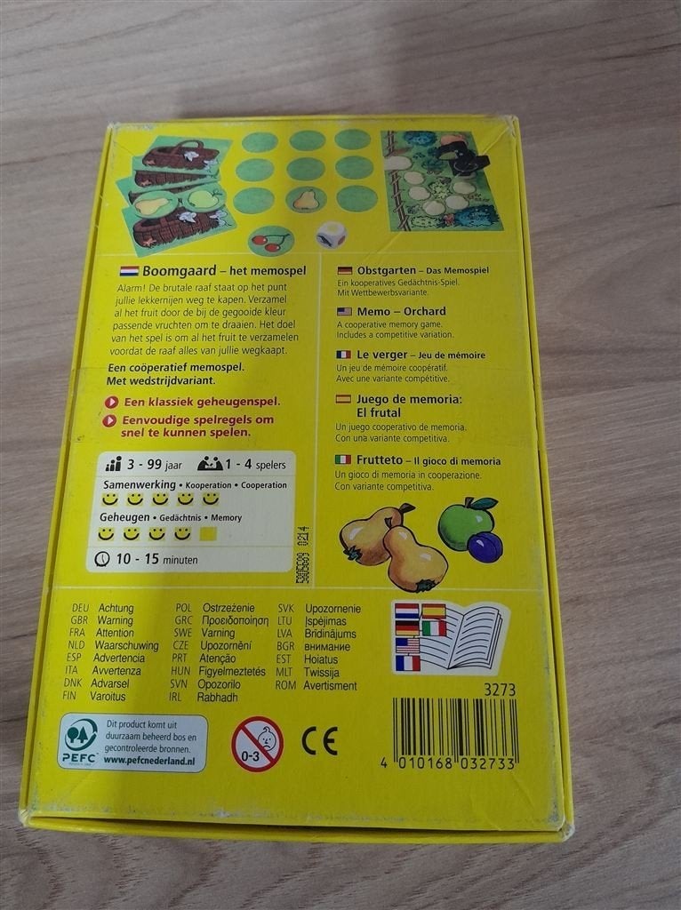 Boomgaard het memospel - haba - s3907, Hobby en Vrije tijd, Gezelschapsspellen | Bordspellen, Verzenden, Zo goed als nieuw