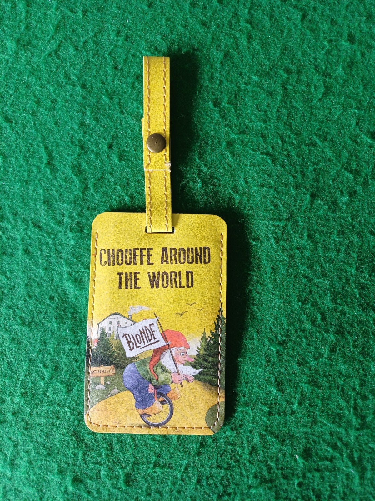 Nieuw La Chouffe kofferlabel - Chuffe Around the World, Ophalen of Verzenden, Nieuw, Overige typen, Overige merken