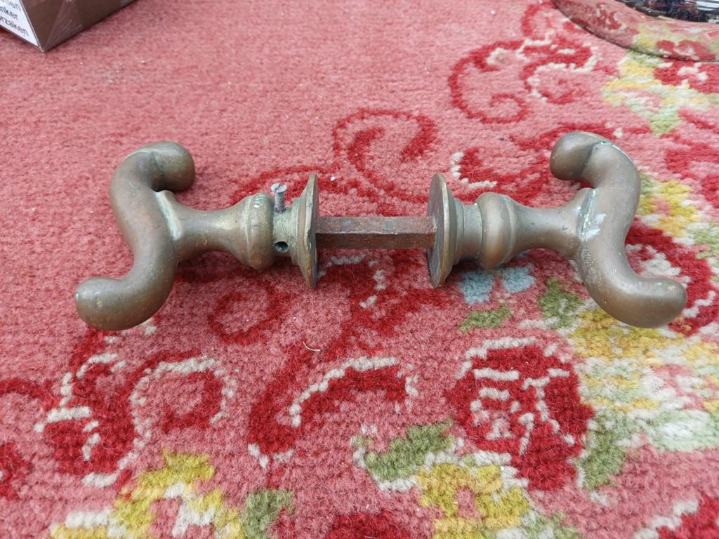 Antieke Deurklink uit 1900, Antiek en Kunst, Ophalen of Verzenden