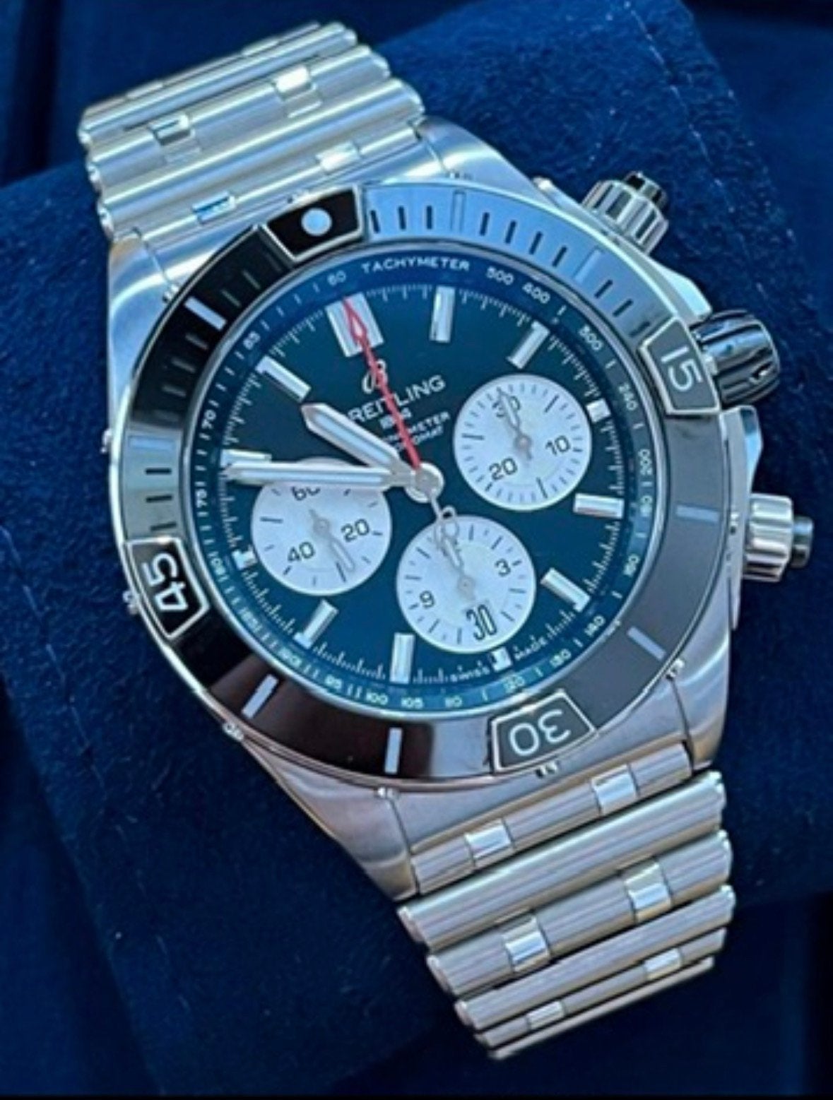 Breitling Horloge Super Chronomat B01, Sieraden, Tassen en Uiterlijk, Ophalen of Verzenden, Zo goed als nieuw, Breitling