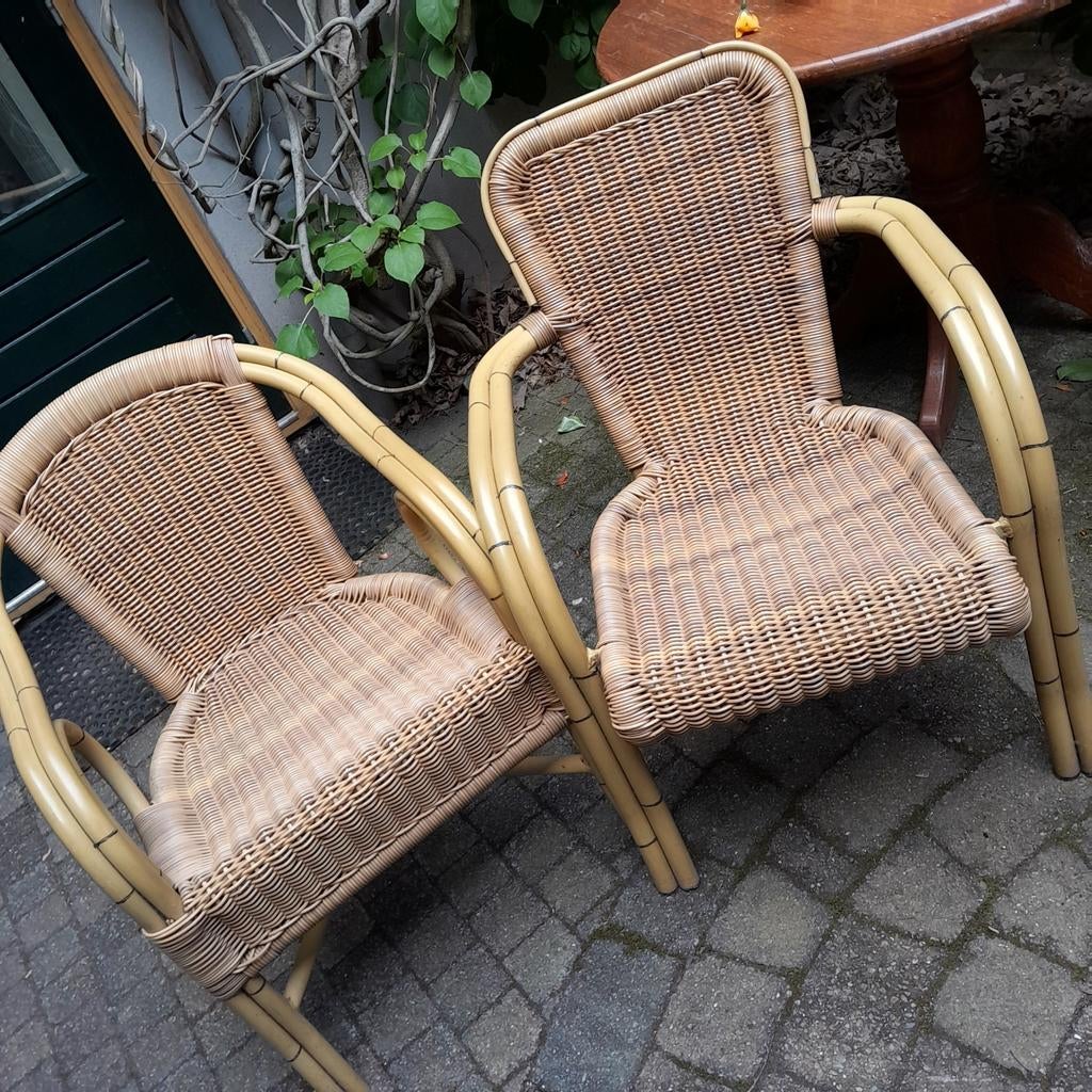 Terras stoelen, Ophalen, Gebruikt, Kunststof, Stapelbaar