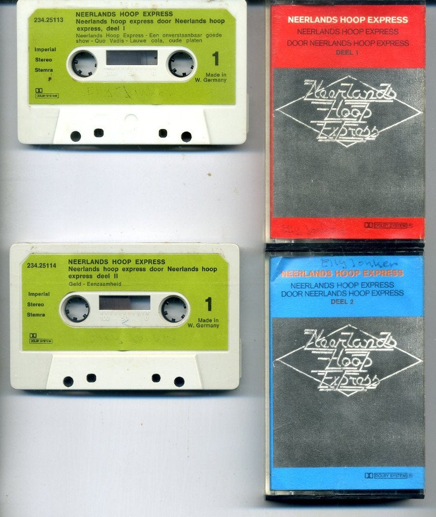 Neerlands Hoop Express Deel 1 & 2 17 nrs 2 cassettes 1974 ZG, 2 t/m 25 bandjes, Ophalen of Verzenden, Zo goed als nieuw, Origineel