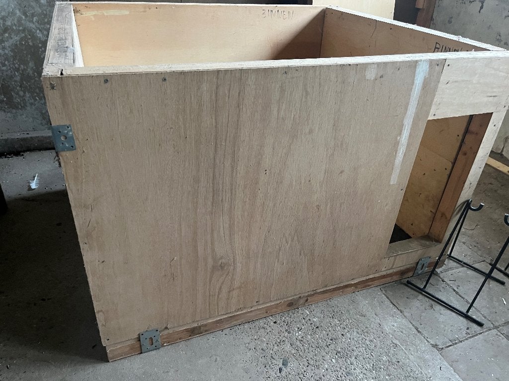 Werpkist grote hond, Ophalen, Zo goed als nieuw, 110 cm of meer, 65 tot 100 cm