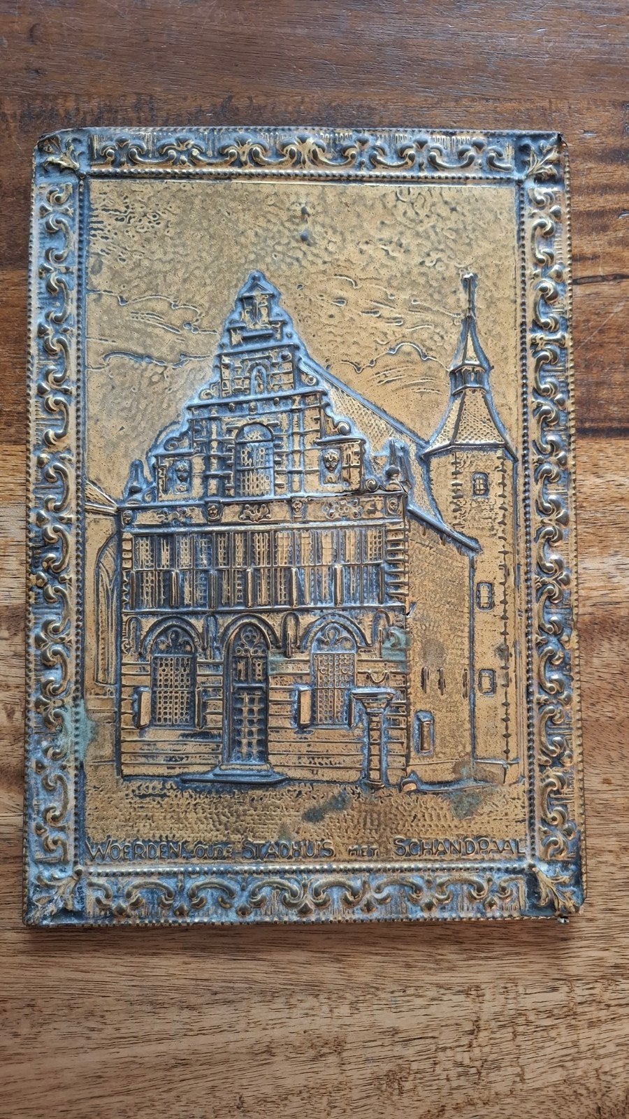wandplaat Woerden, Ophalen of Verzenden, Koper