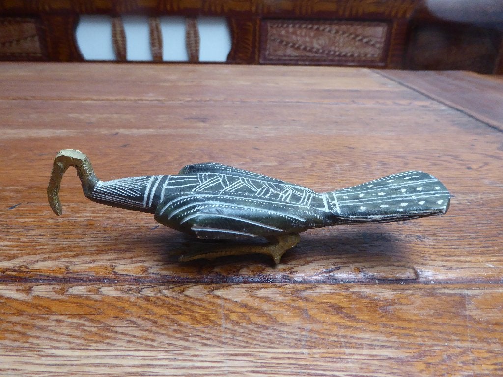 Vintage spekstenen beeldje Ibis, Antiek en Kunst, Ophalen of Verzenden