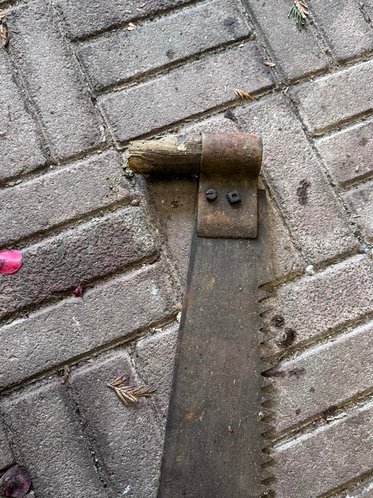 Oude handzaag - Antieke boomzaag, Doe-het-zelf en Verbouw, Gereedschap | Zaagmachines, Ophalen, Gebruikt, Overige typen