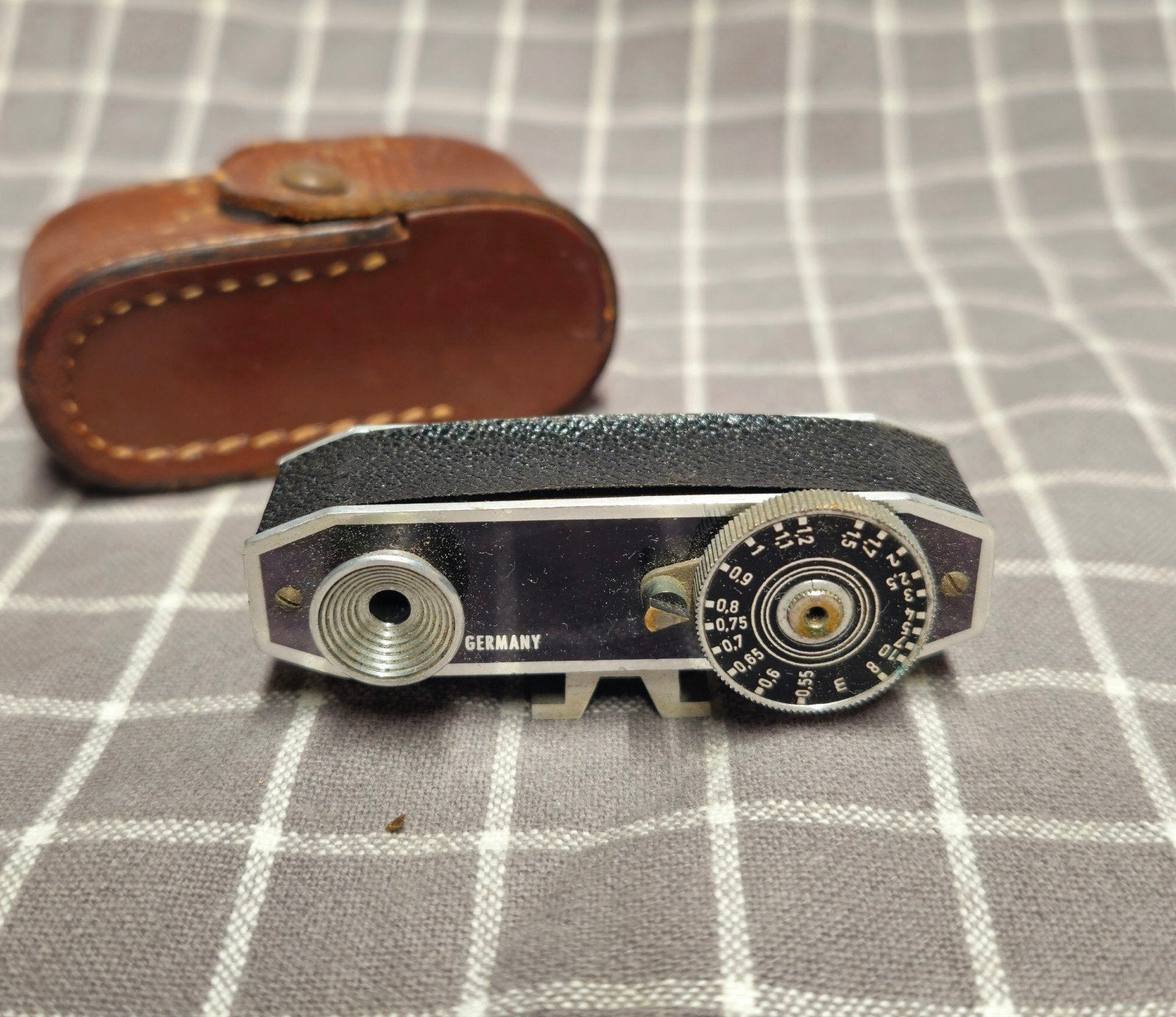 Vintage Telex Afstandsmeter met Lederen Tas, Ophalen of Verzenden, Gebruikt