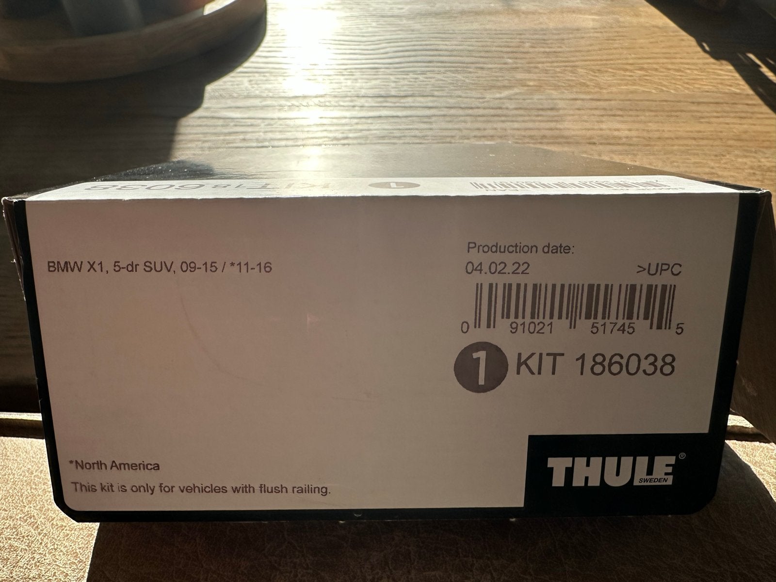 Thule Kit 186038 voor BMW X1 (E84) 2009-2015, Auto diversen, Dakdragers, Ophalen of Verzenden, Zo goed als nieuw