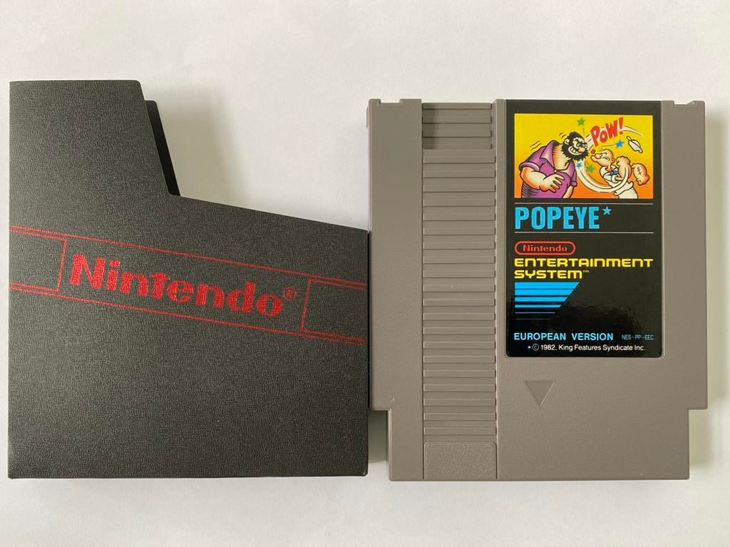 Popeye NES met hoes, Spelcomputers en Games, Avontuur en Actie, 1 speler, Ophalen of Verzenden, Zo goed als nieuw