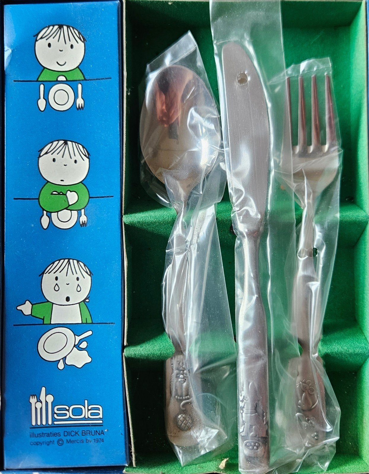 Sola Dick Bruna kinderbestek set 1974, Ophalen of Verzenden