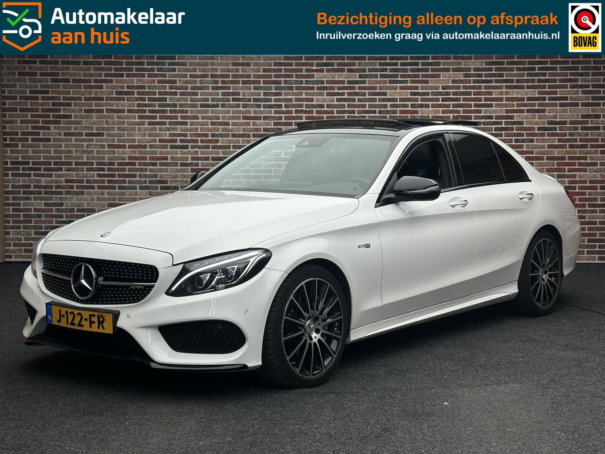 Mercedes-Benz C-klasse AMG 43 4MATIC Panorama Camera Burmeis, 367 pk, Leder, Vierwielaandrijving, Sedan