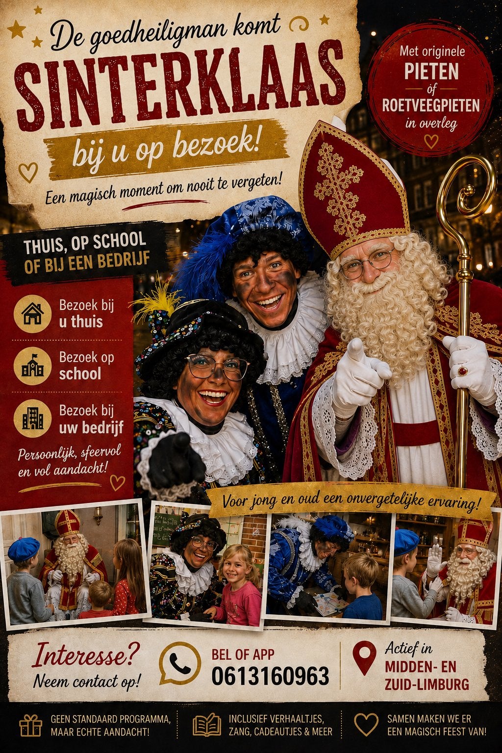 Sinterklaas sint en piet, Ophalen, Nieuw