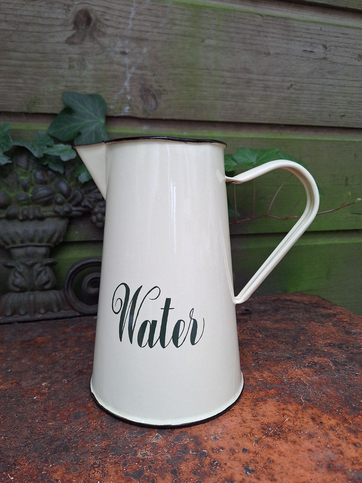 Crème kleurige geemailleerde Kan voor Water, Beige, Overige typen, Nieuw, Ophalen of Verzenden