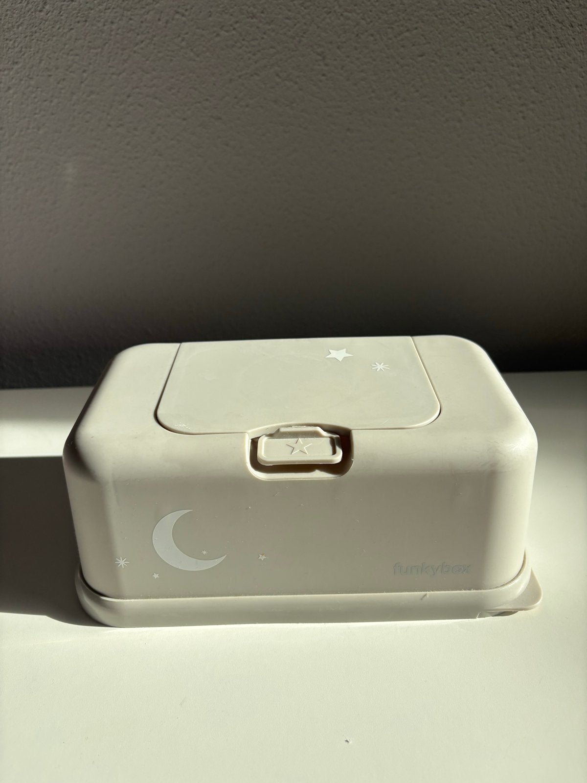 Funkybox babydoekjeshouder, Ophalen of Verzenden, Gebruikt