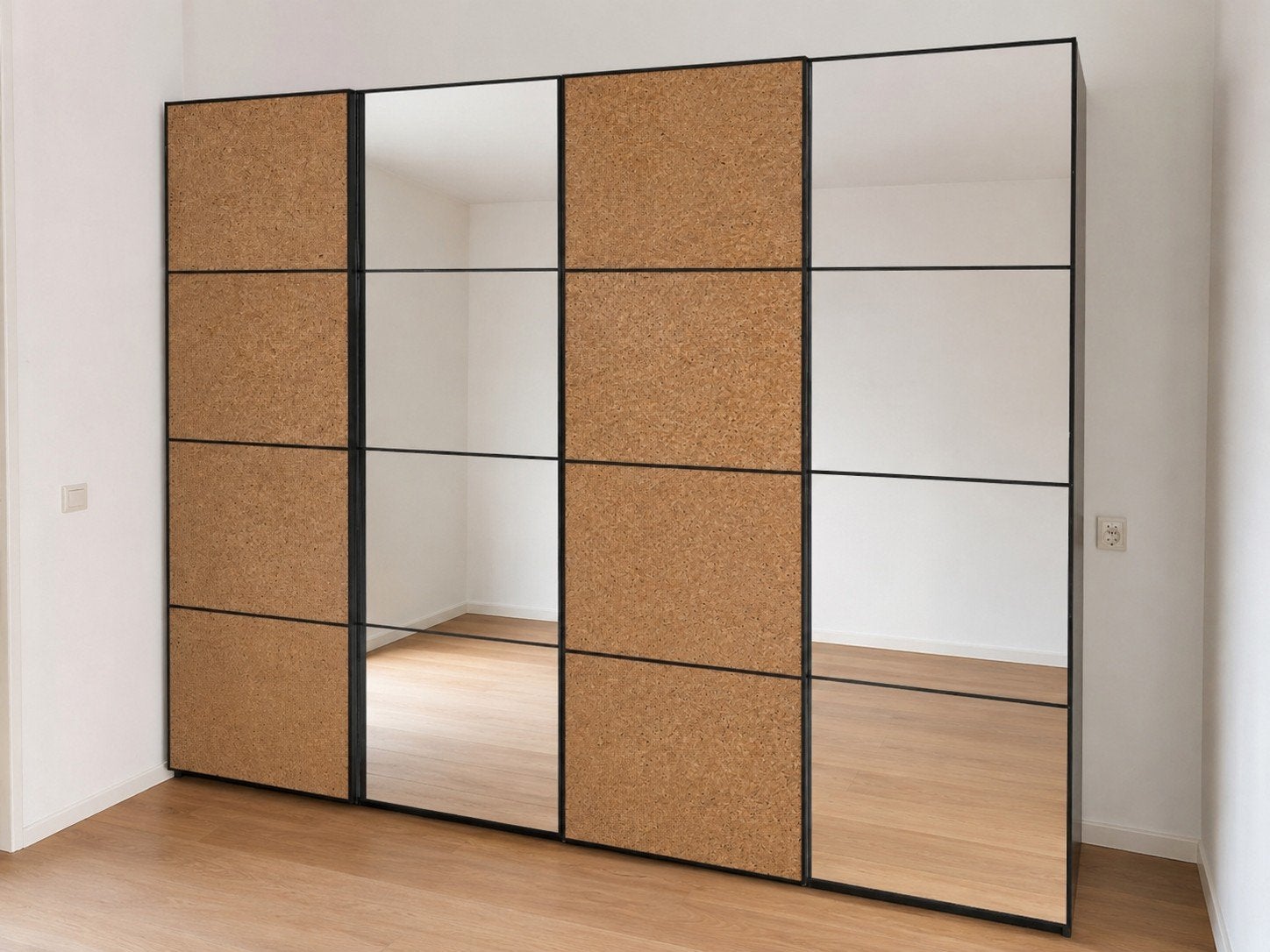 Ikea Pax kast bruin/zwart, Overige materialen, 200 cm of meer, 150 tot 200 cm, Zo goed als nieuw