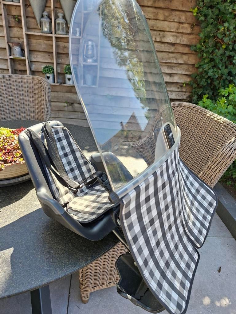 2x Bobike fiets stoeltje zitje voor +scherm +bevestigingsset, Tuin en Terras, Ophalen, Gebruikt, Kunststof