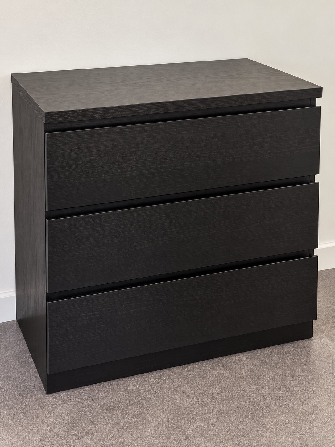 IKEA MALM Ladekast Zwart - Zo goed als nieuw!, 3 of 4 laden, Ophalen of Verzenden, Zo goed als nieuw
