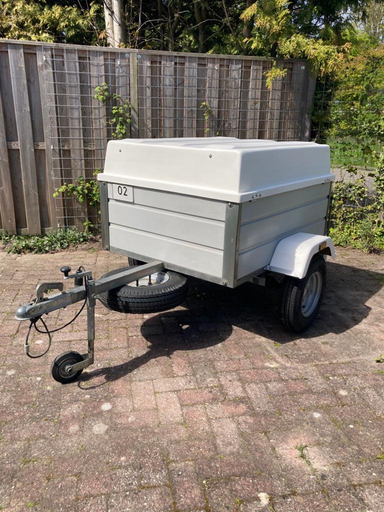 Zeer nette bagagewagen/aanhanger met nieuw onderstel, Ophalen, Zo goed als nieuw