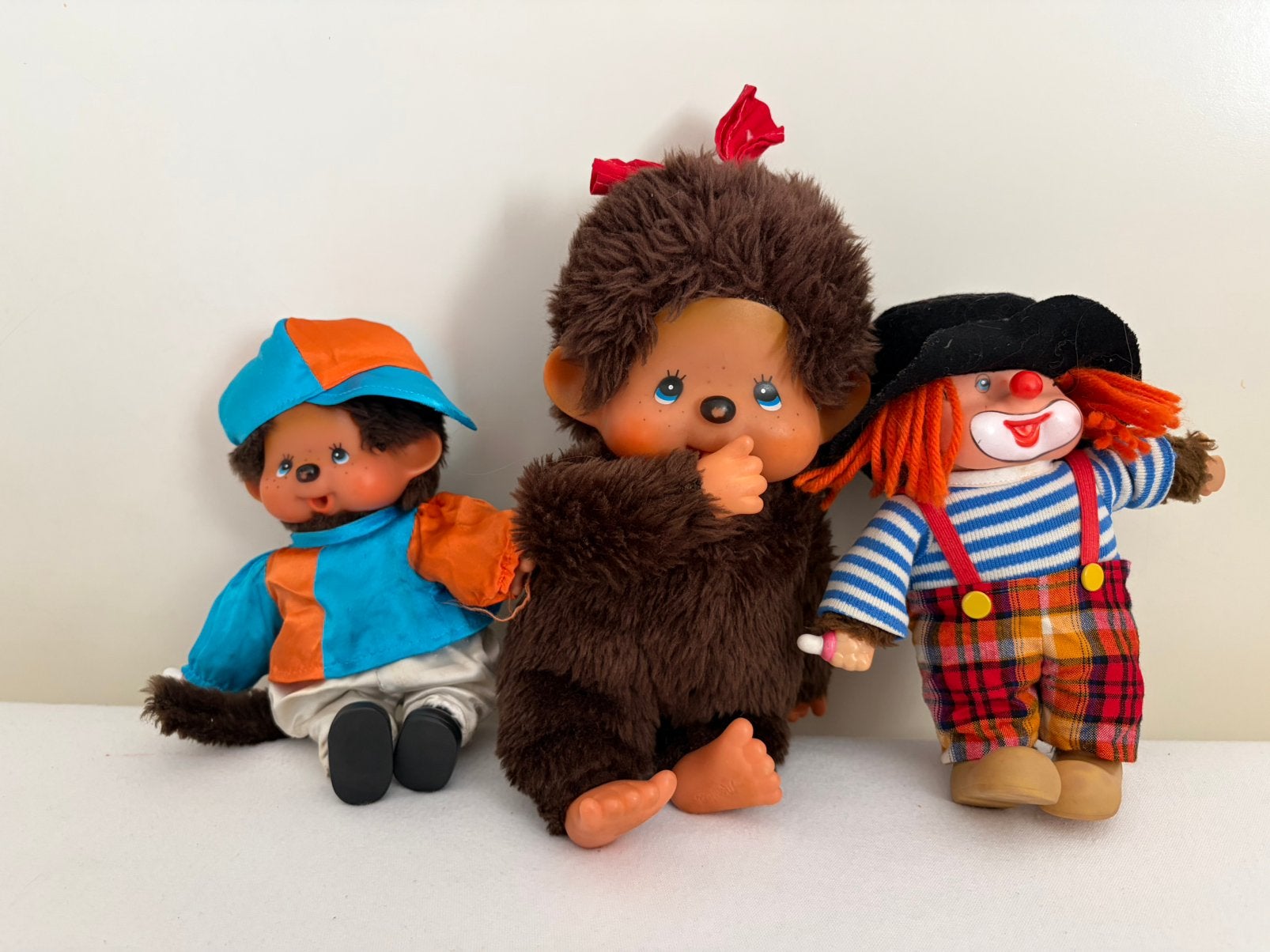 Monchichi jaren 75-85 met kleertjes, Ophalen of Verzenden, Gebruikt