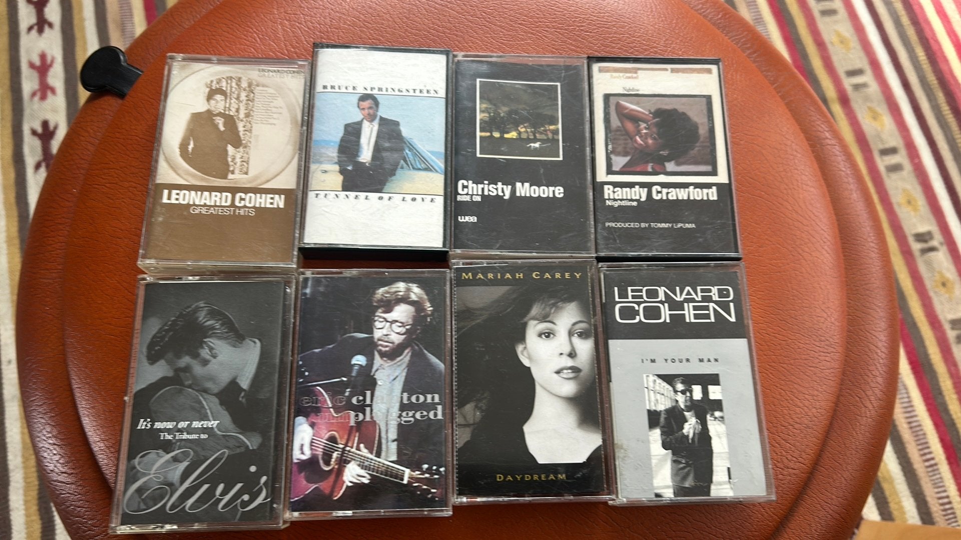 Cassetebandjes Bruce, Clapton, Carey, Cohen, Elvis ea, Ophalen of Verzenden, Zo goed als nieuw, Pop, 1 bandje