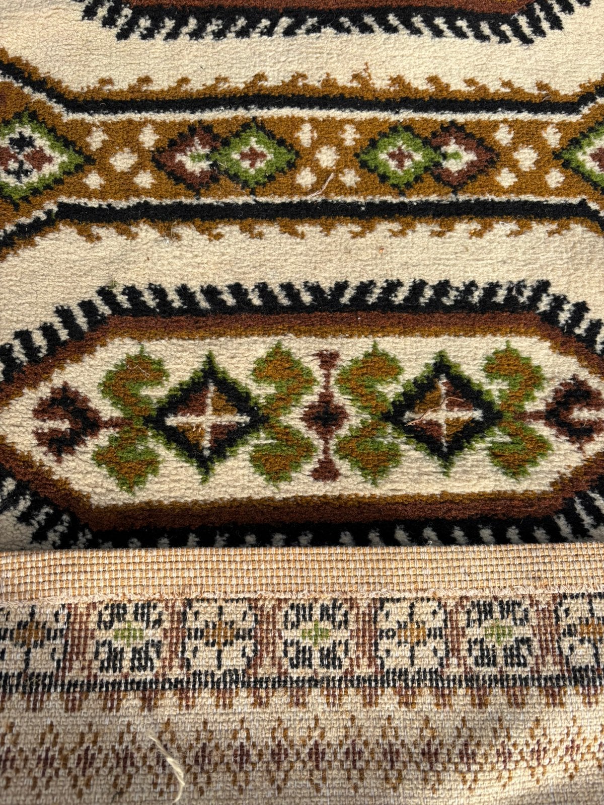 Vitrage vloerkleed 140x 70 cm nu voor 30 euro, Groen, 100 tot 150 cm, Wollen., Zo goed als nieuw