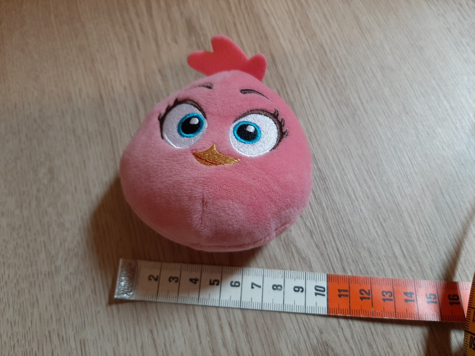 Roze angry birds knuffeltje 9 cm, Ophalen of Verzenden, Nieuw
