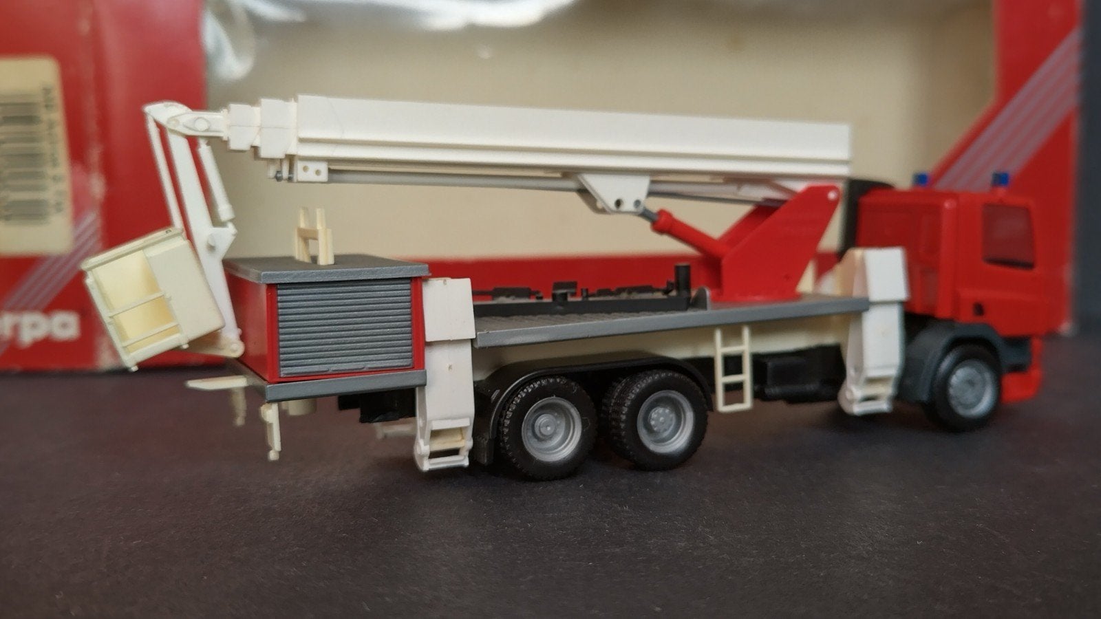 Daf CF hoogwerker Brandweer 1:87 H0 Herpa Pol, Hobby en Vrije tijd, Verzenden, ., Zo goed als nieuw, Herpa