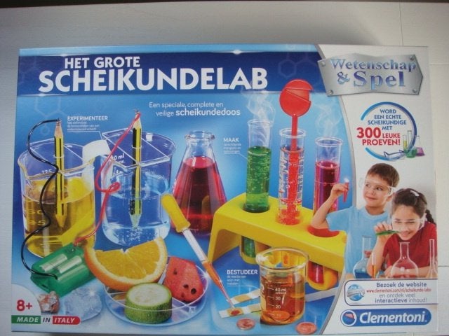 Het Grote Scheikundelab - Clementoni, Kinderen en Baby's, Speelgoed | Educatief en Creatief, Ophalen of Verzenden, Zo goed als nieuw