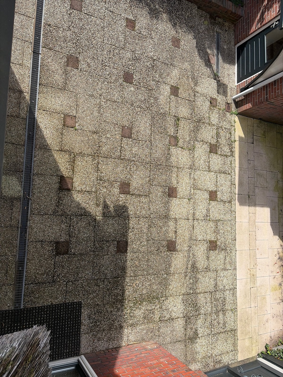 Gebruikte terrastegels met grind en klinkers, Tuin en Terras, Gebruikt, Ophalen of Verzenden, 10 m² of meer, Beton