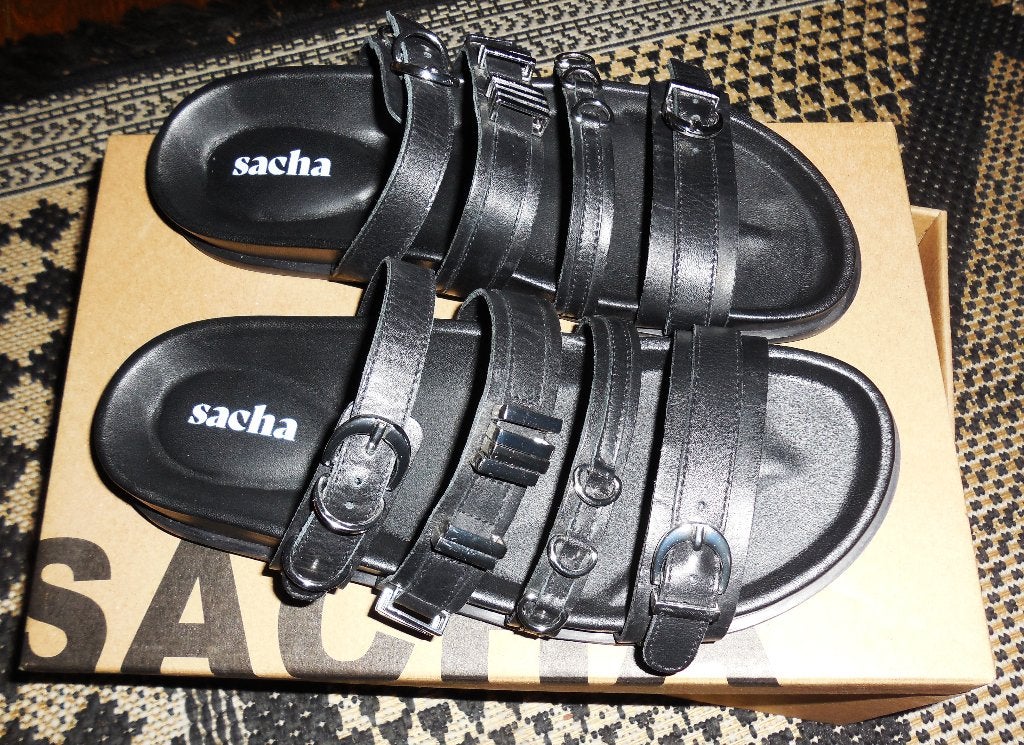 Slippers Sacha (Zwart) maat 39, Slippers, Verzenden, Zwart, Nieuw