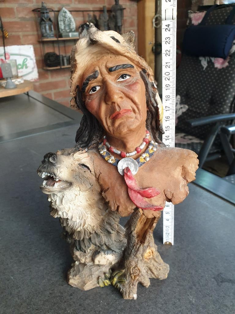 Indianen beelden, Verzamelen, Beelden en Beeldjes, Ophalen, Zo goed als nieuw, Mens
