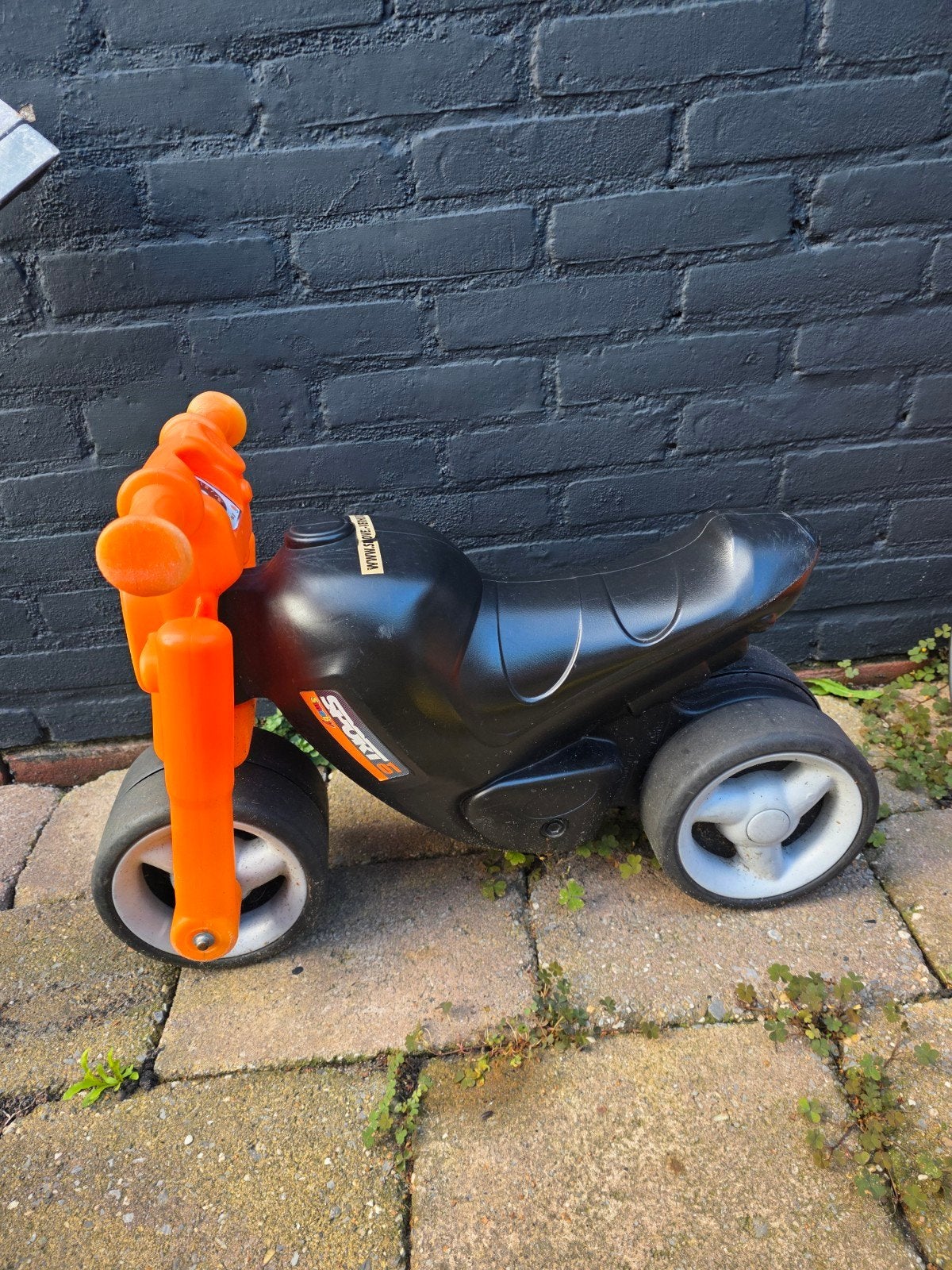 Loopmotor voor kinderen - Zwart/Oranje, Ophalen of Verzenden, Gebruikt, Loopfiets