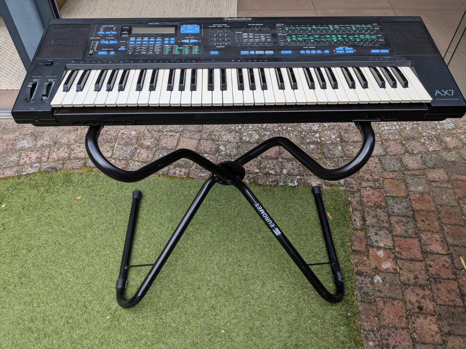 Technics SX-AX7 Synthesizer Keyboard met standaard, Muziek en Instrumenten, Keyboards, Ophalen, Aanslaggevoelig, Technics, 61 toetsen
