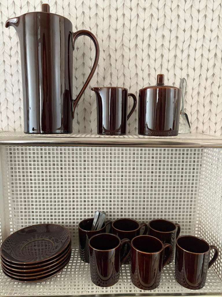 Vintage retro koffieservies Petrus Regout Royal Sphinx, Ophalen of Verzenden