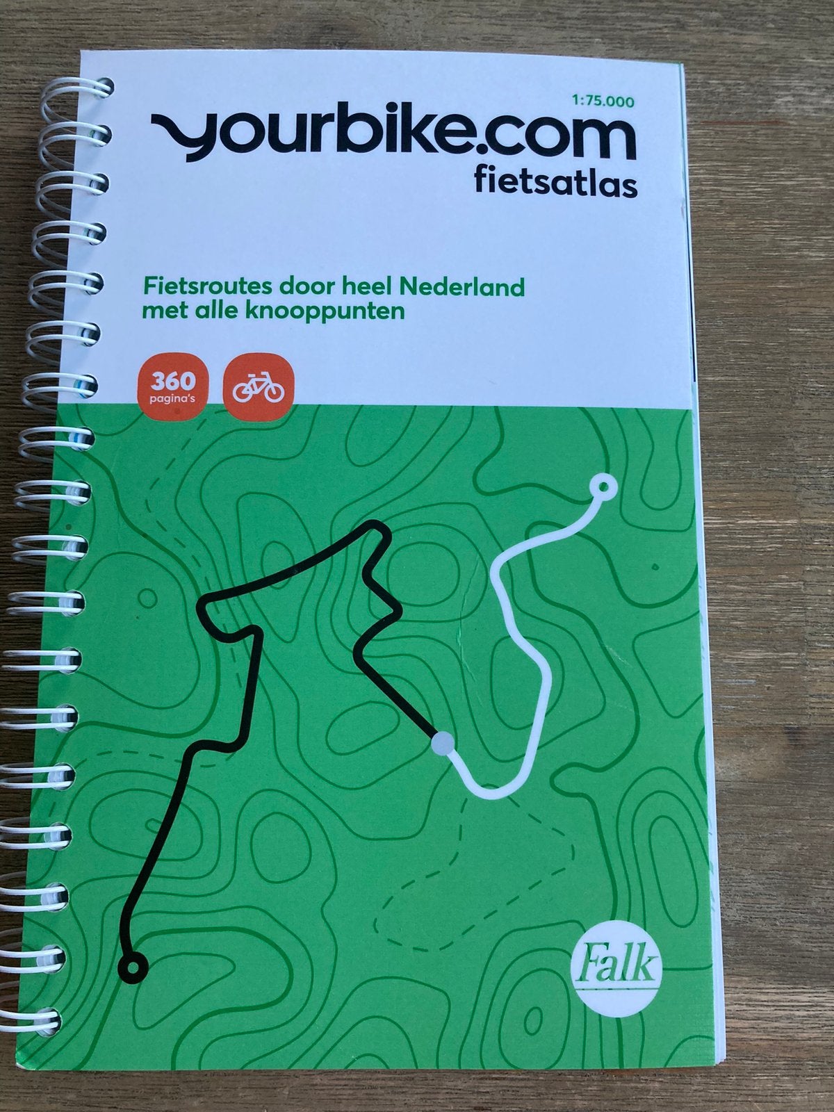 Fietsroute boek Nederland, Ophalen of Verzenden, Nieuw, Fiets- of Wandelgids, Overige merken