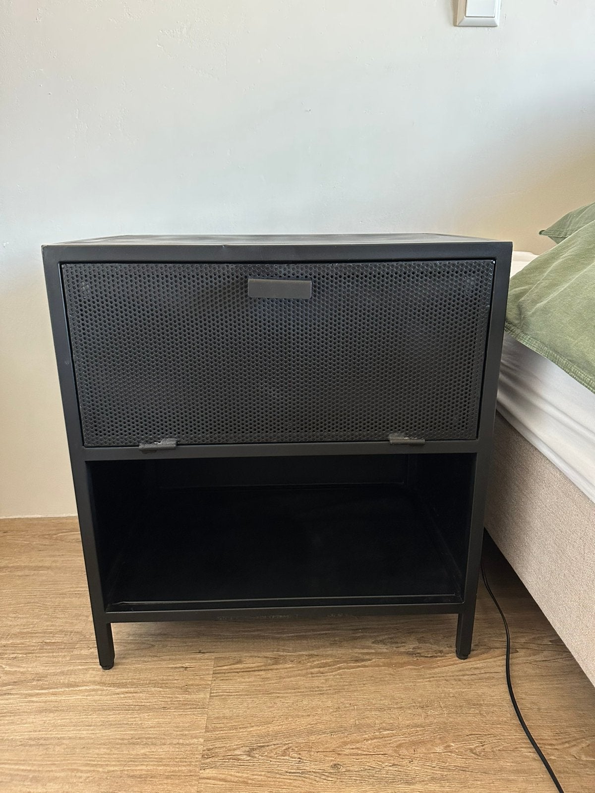 2x Dimehouse Mason industrieel kastje donkergrijs stoer, Ophalen, Gebruikt, Met deur(en), 50 tot 100 cm